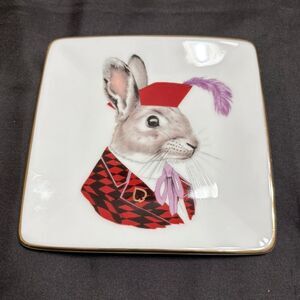Galison Berkley Beastiary Jack Rabbit Design Square Tray NIB